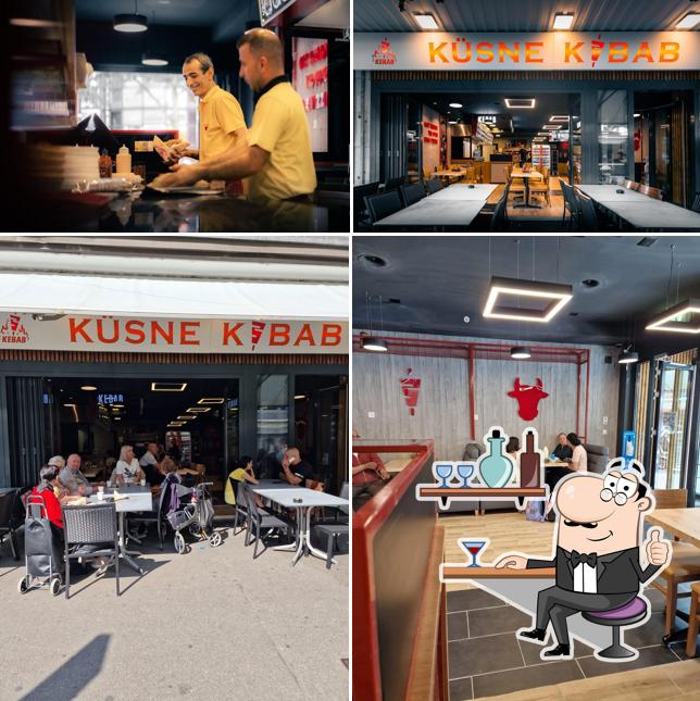 Gli interni di Küsne Kebab