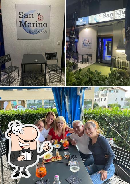 Questa è la foto che presenta la interni e esterno di Snack Bar San Marino