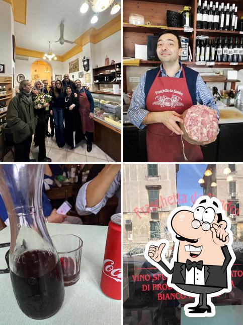 Gli interni di Fraschetta da Sandro