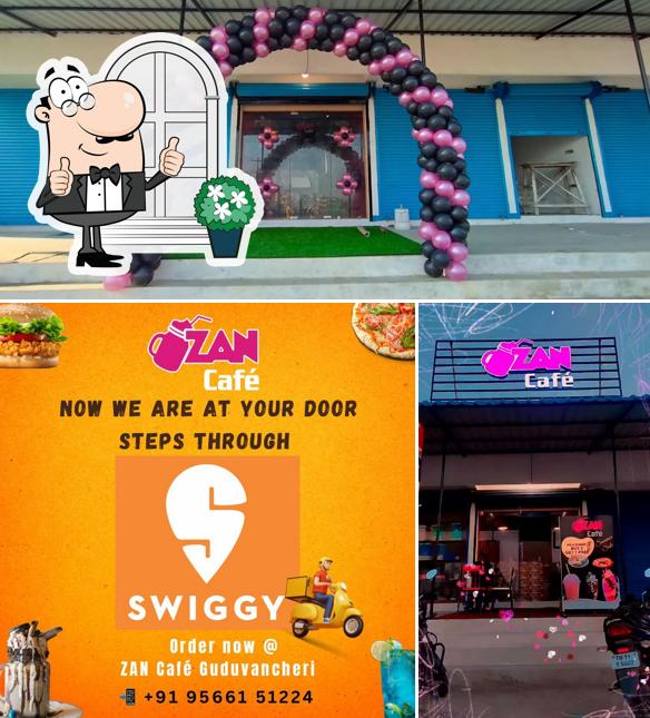 The photo of Zan cafe Guduvanchery’s exterior and food