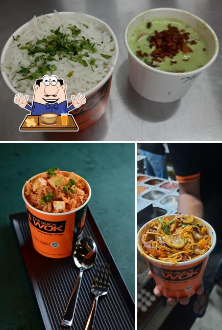 Check out the picture showing food and beverage at The Quick Wok Wakad - Best Chinese Restaurant in Wakad