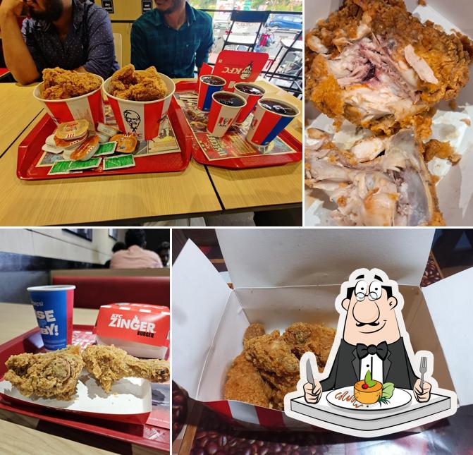 Fried chicken at KFC