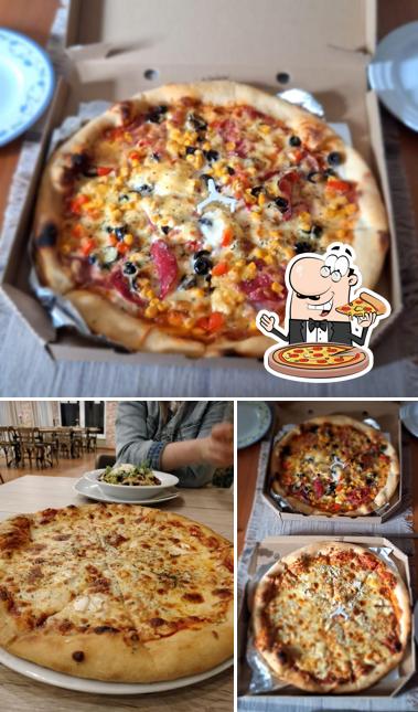 Choisissez des pizzas à California pub
