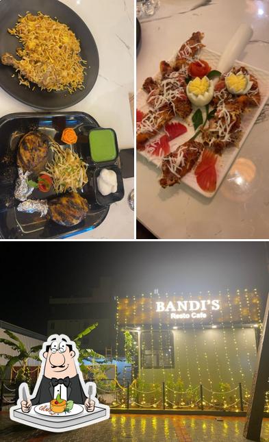 This is the image showing food and exterior at Bandi’s Resto Cafe