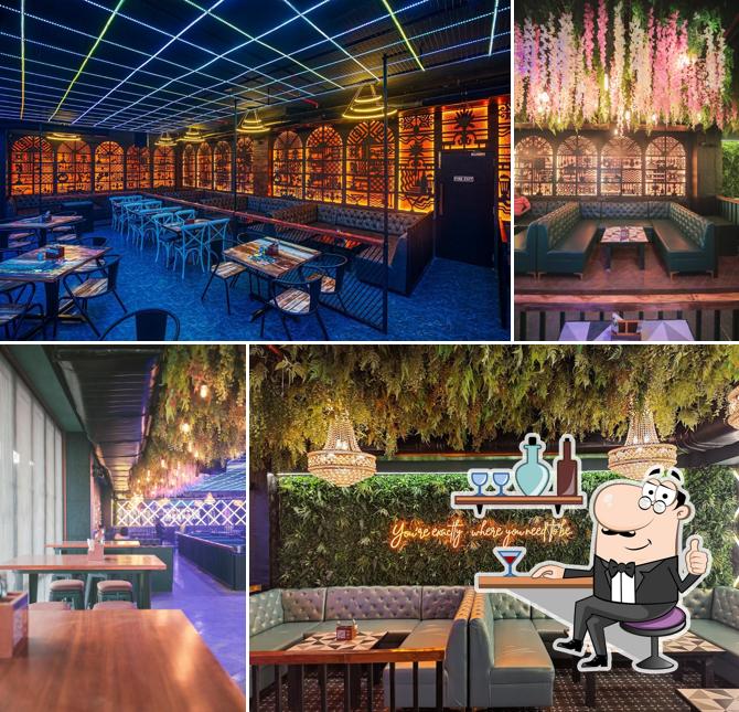 The interior of The Orange Mint Lounge - Powai