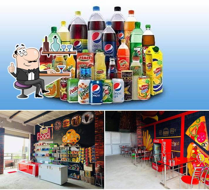 The image of interior and beverage at Shri Ganesh Fast Food