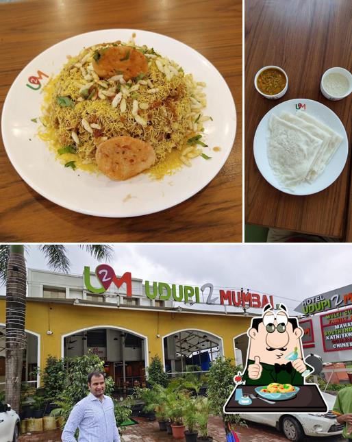 Among different things one can find food and exterior at Udupi2Mumbai, Ghodbunder