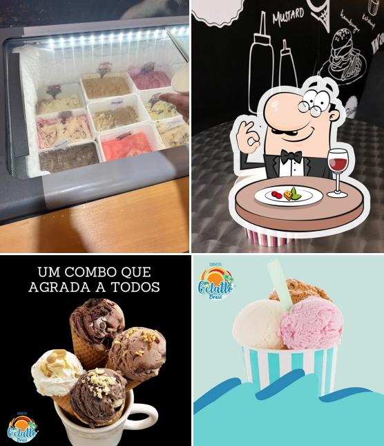 Comida em Gelatte Sorvetes