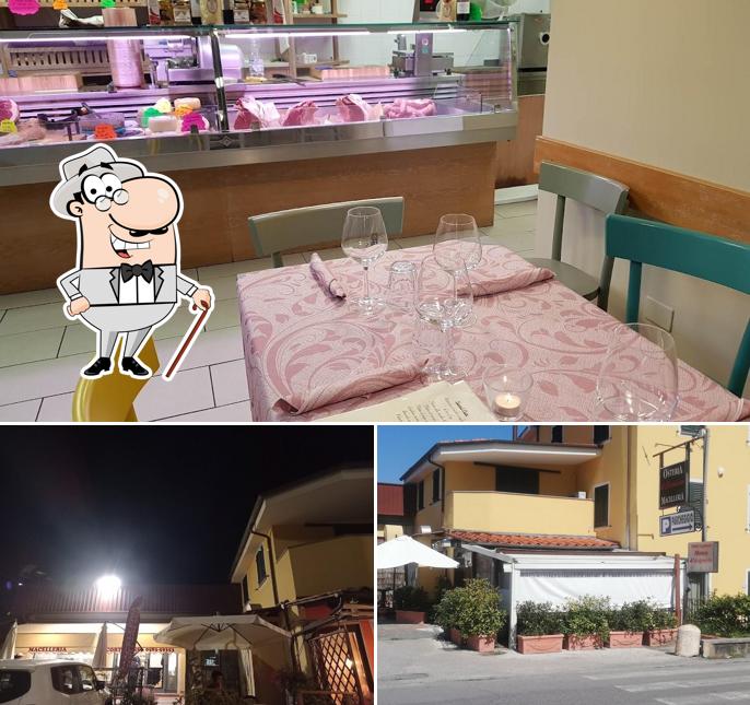 La esterno e interni del ristorante
