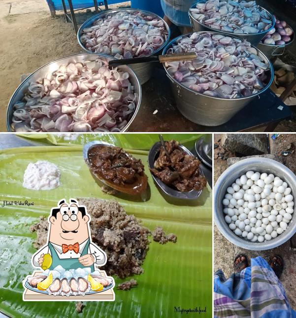 Oysters at Hotel Usharani