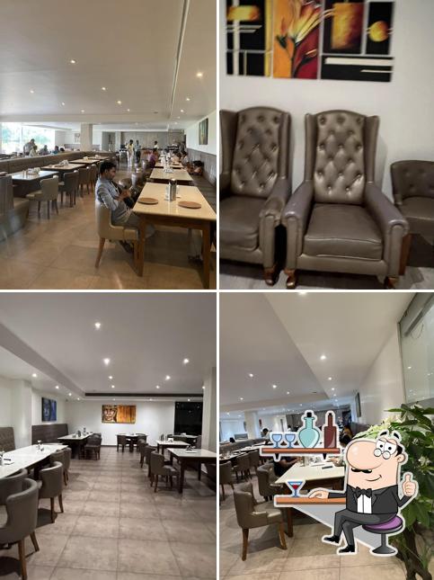 The interior of Swad Veg Restaurant