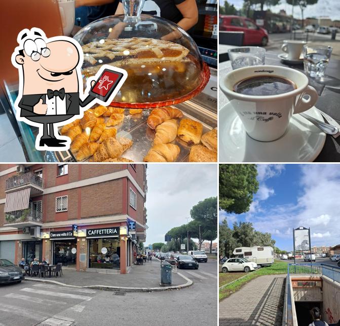 Questa è la foto che raffigura la esterno e cibo di C'era Una Volta Il Caffè