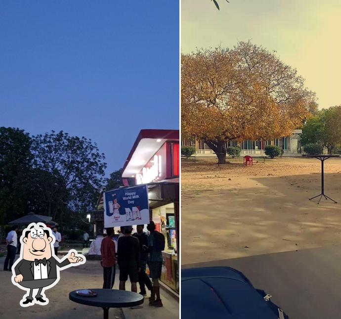 The interior of Amul Outlet