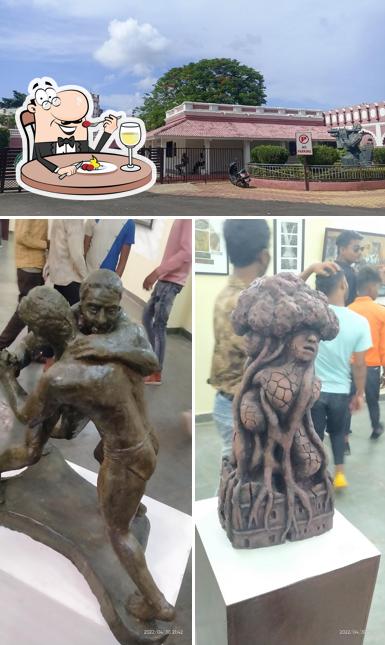 Take a look at the photo showing food and exterior at Canteen Indira kala Sangit Vishwavidyalaya