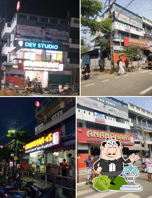 The exterior of ANANDHAAS VEG RESTAURANT