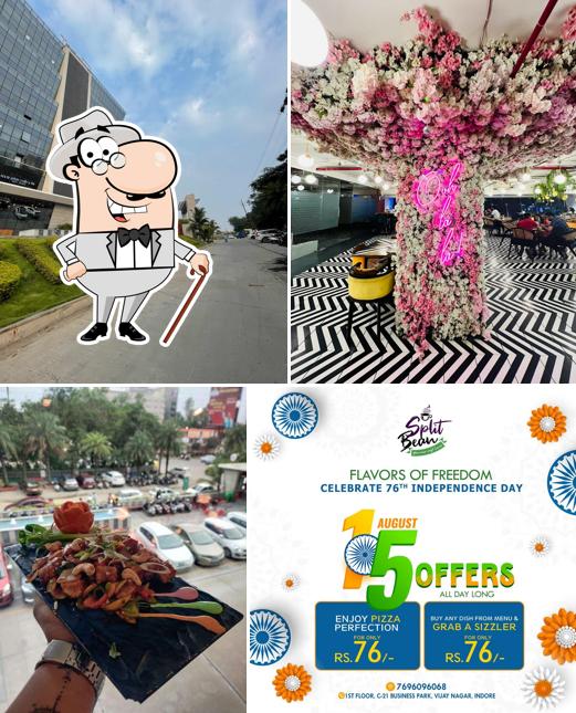 The exterior of Cafe Split Bean - Pure Veg. Cafe & Restaurant Party Place