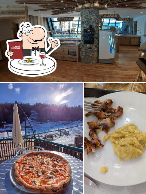 Tra le varie cose da Mezzaluna si possono trovare la cibo e interni