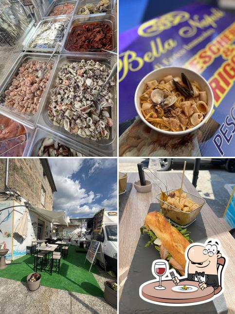 Tra le diverse cose da Bella Napoli Di Errico Immacolata si possono trovare la cibo e esterno