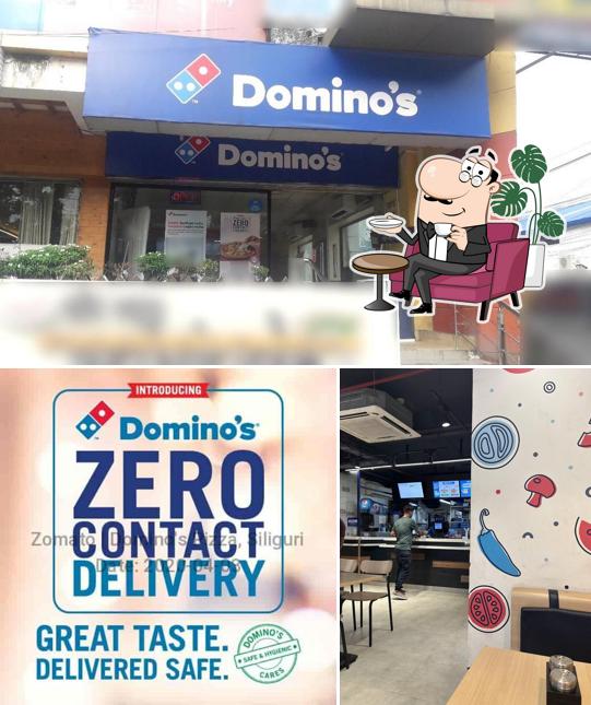 The interior of Domino's