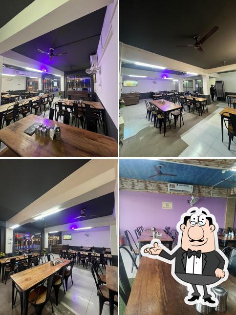 The interior of Satluj punjabi restaurant