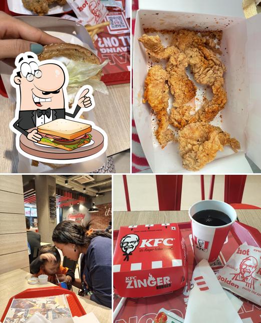 Grilled cheese sandwich at KFC