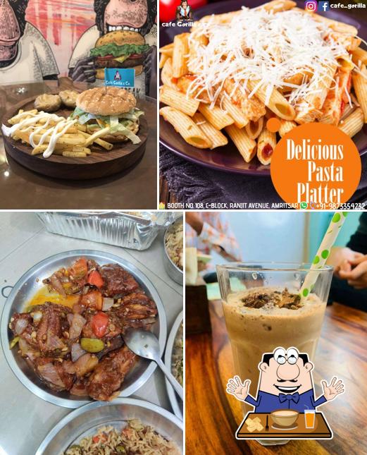 Food at Cafe Gorilla & co. Best Restaurant in Amritsar