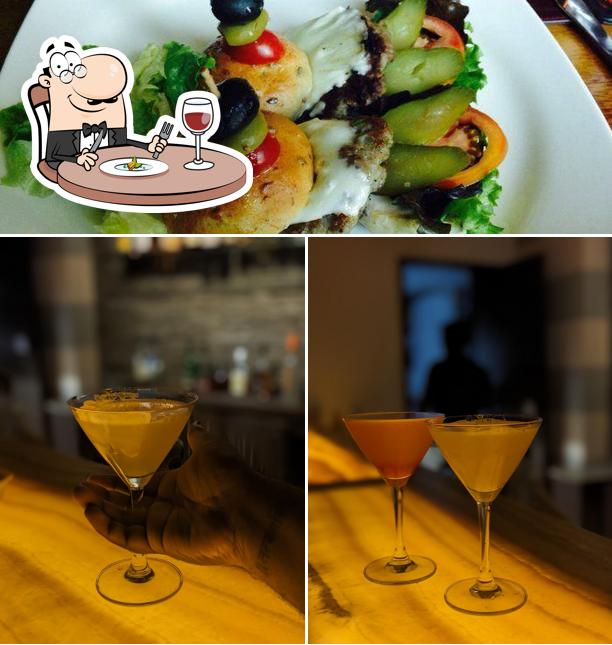 The restaurant's food and beverage