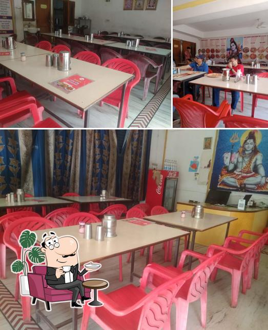 The interior of Bholenath Restaurant And Dining Hall