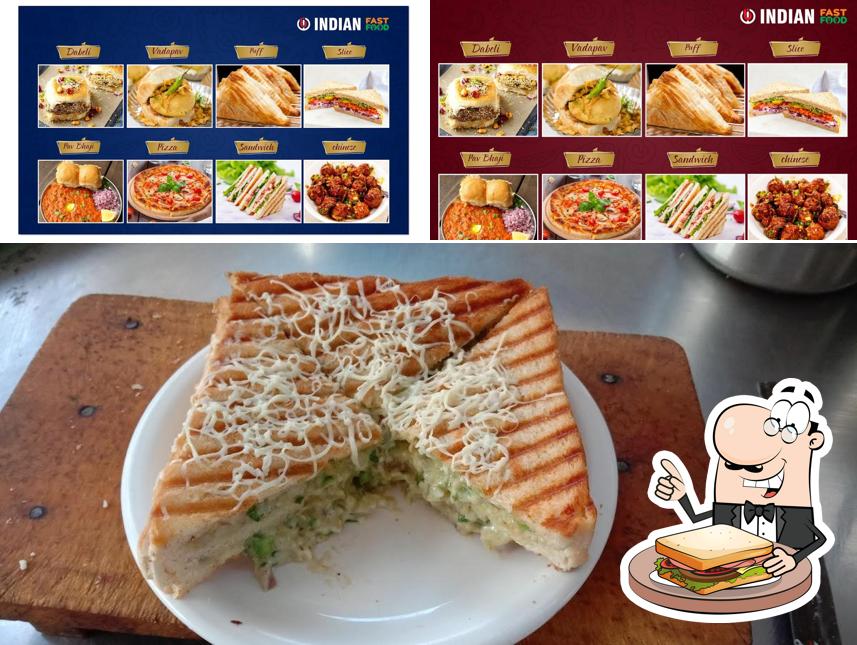 Grilled cheese sandwich at Indian Fast Food