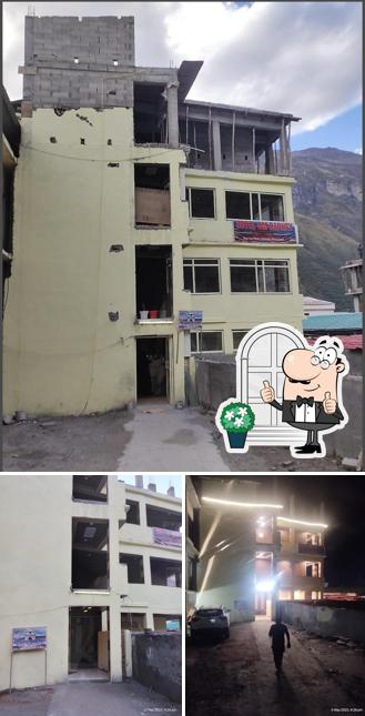 The exterior of Om Radhe Hotel & Restaurant