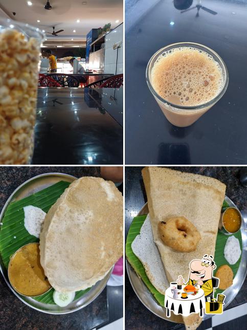 Food at Saravana's Coffee Shop and Bakery