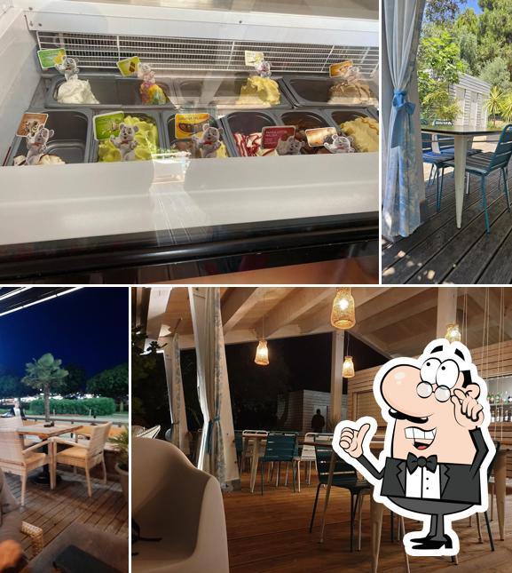 Gli interni di Beach Bar Blue