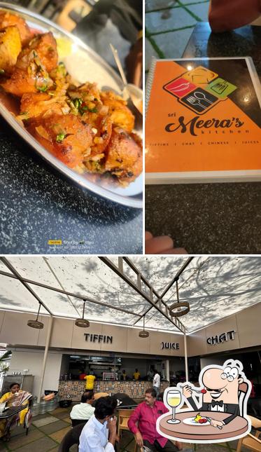 Check out the picture depicting food and interior at Sri Meera's kitchen
