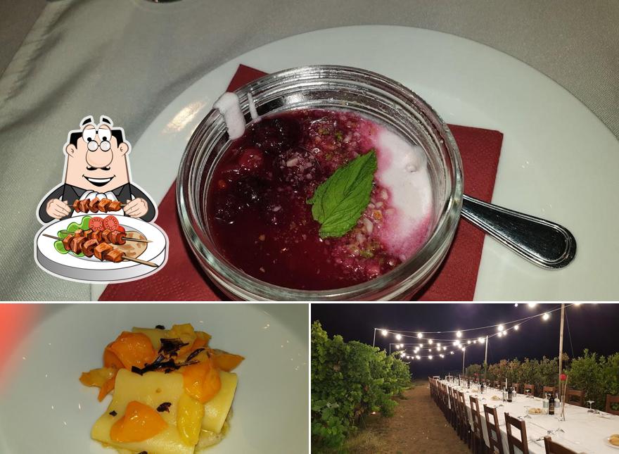 Tra le varie cose da Ristorante Dea Flora si possono trovare la cibo e tavolo da pranzo