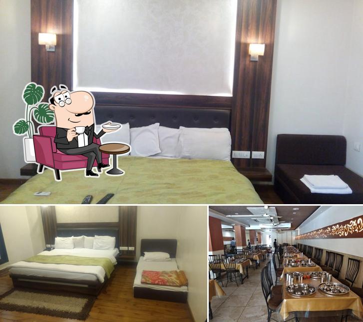 The interior of Hotel Bhabha & Bhabha Dining Hall