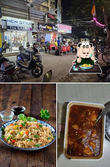 Hotel new ajay is distinguished by food and exterior