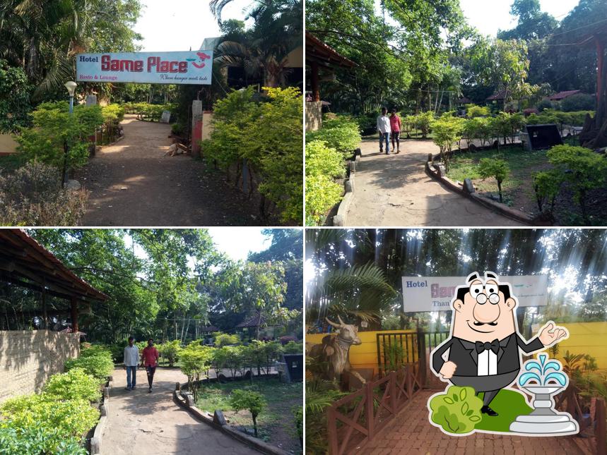 Check out how Hotel same place looks outside