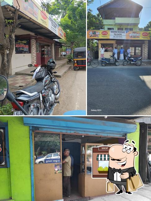 The exterior of Krishna Moopans Tea Shop