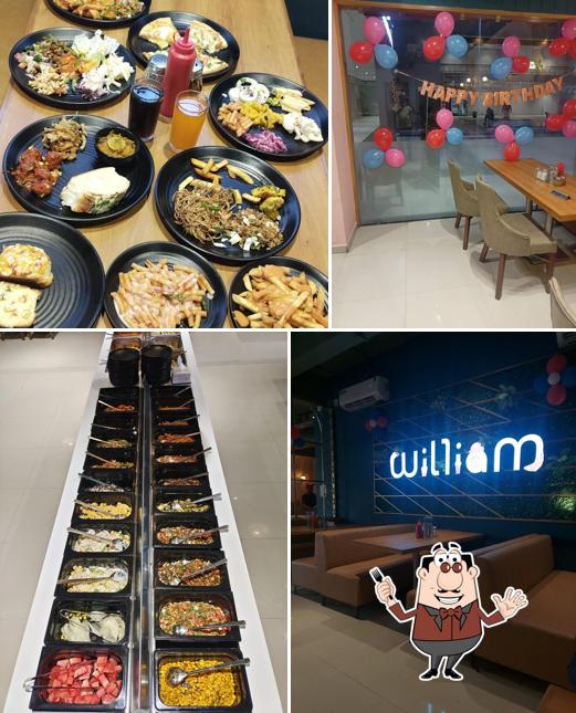 Food at William John's Pizza Kadi