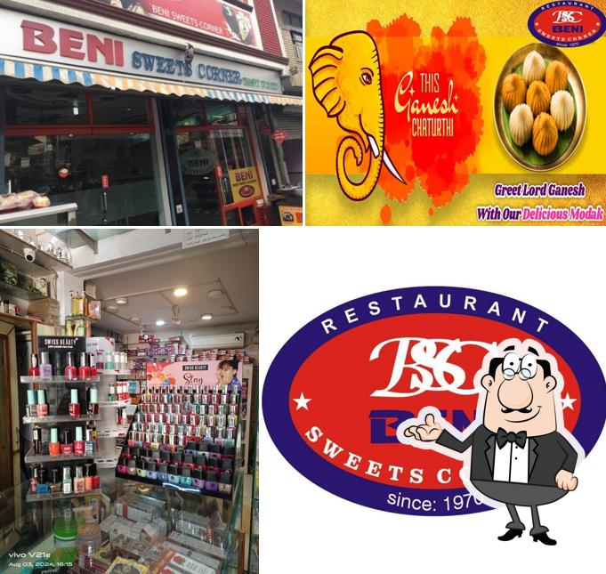 Take a seat at one of the tables at Beni Sweets Corner & Restaurant