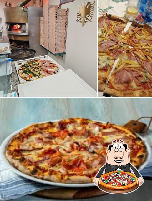 A Pizzeria La Spiga Sant'Angelo Lodigiano, puoi ordinare una bella pizza