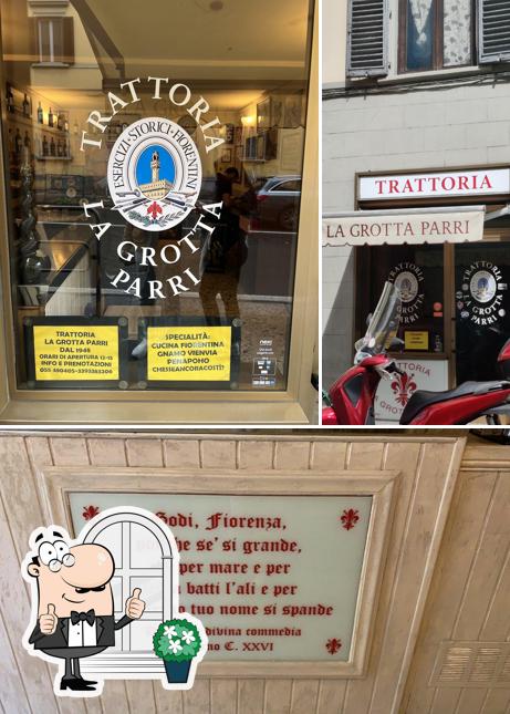 Gli esterni di Trattoria La Grotta Parri