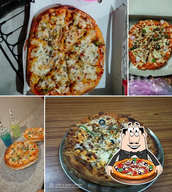 Try out pizza at 9Eleven Cafe