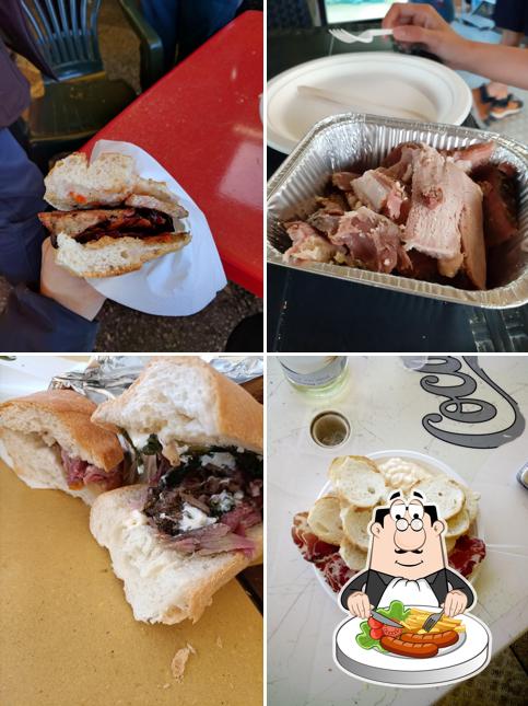 Panino con maiale stirato al Ristoro da Alberto