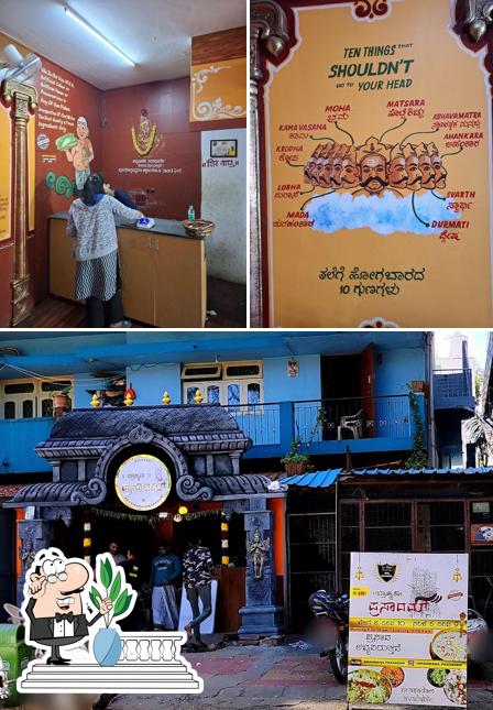 The picture of Brahmana prasadam’s exterior and interior