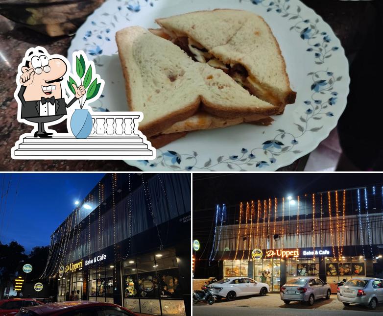 This is the picture depicting exterior and food at Dhe Upperi Bake and Cafe (Cake Shop & Arabic & Kunafa & Pizza & Burger)
