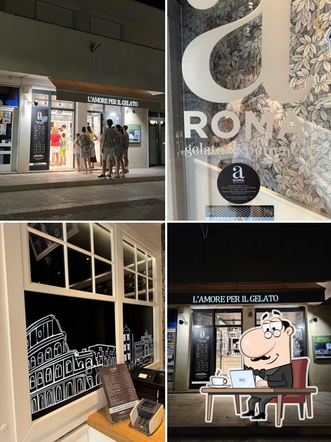 Gli interni di aROMA gelato experience Boutique Tučepi