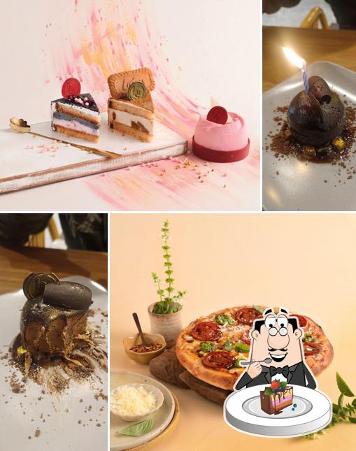 Chocolate cake at Huber & Holly Amritsar, Punjab