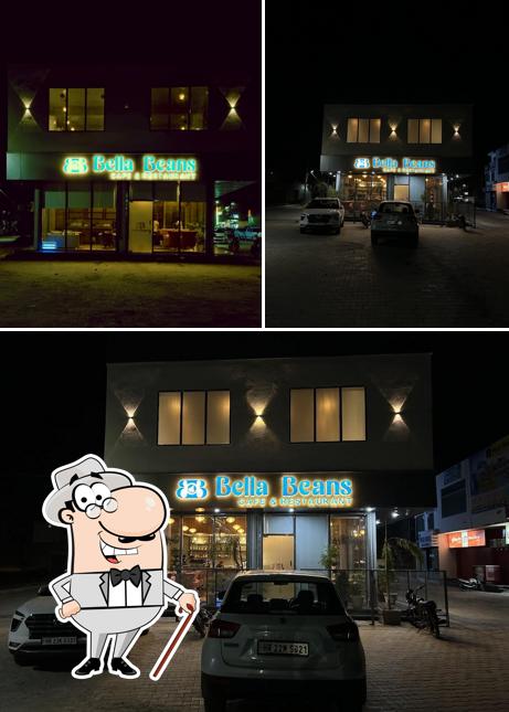 The exterior of Bella Beans café and restaurant