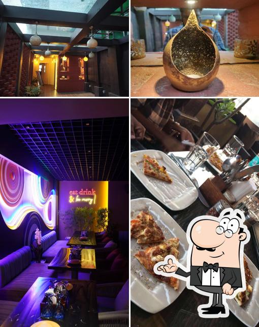 The interior of Liquid Lounge